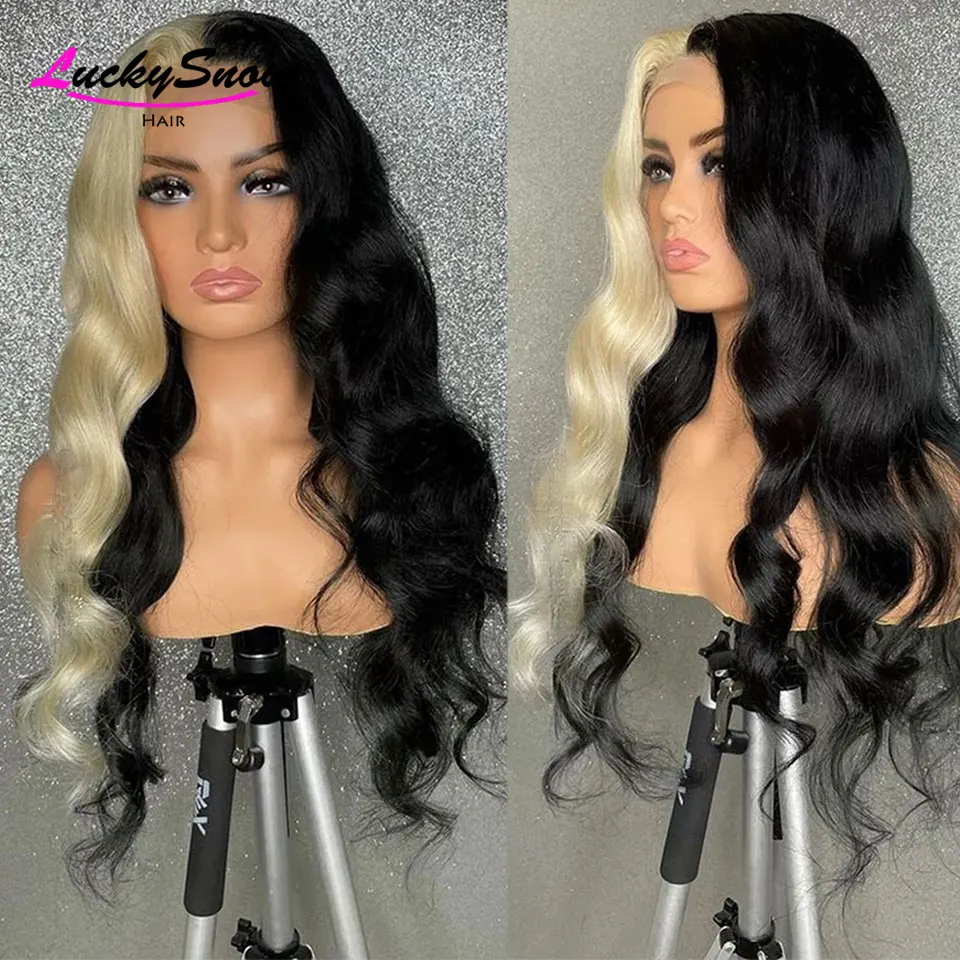 

Body Wave Ombre Colored Lace Front Human Hair Wigs For Women Brazilian Remy Wig 613 Blonde Lace Front Wig Transparent Lace Wigs