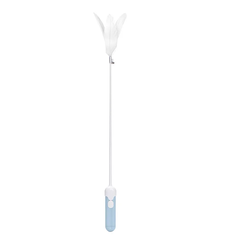 

Cat Toy With Small Bell 3colors Abs Material Stick Feather With Laser Light Pet Interactive Game Supplies For Cat