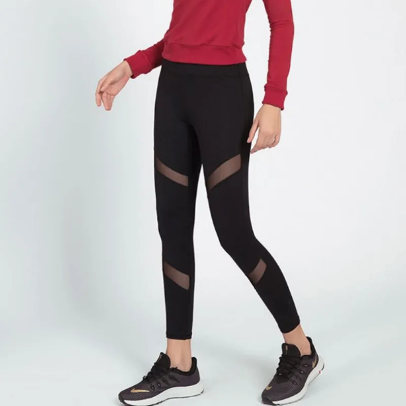 

Yoga women's quick drying mesh patchwork tights