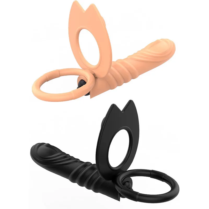 Секс-шоп новинка анальная пробка двойного проникновения фаллоимитатор Анальная