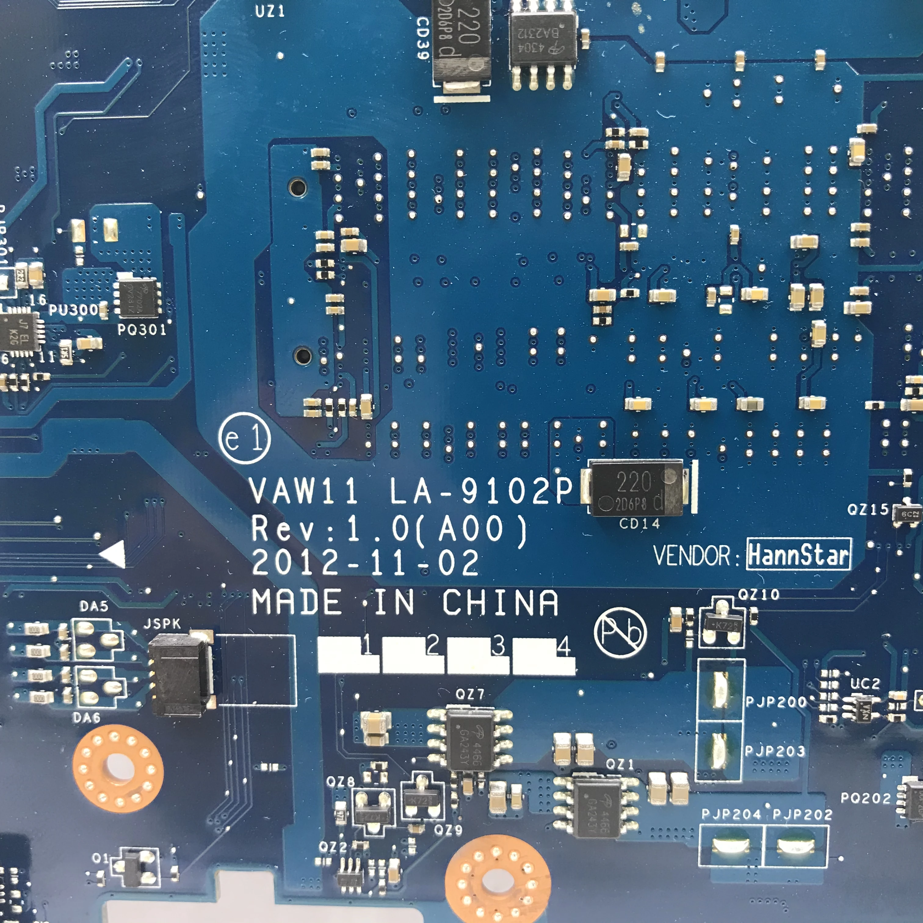 KEFU VAW11 LA 9102P для DELL Inspiron 17 3721 3 материнская плата ноутбука 0NJ7D4 NJ7D4 двухъядерный