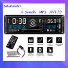 Магнитола автомобильная 1 Din, FM, 6,5 дюйма, с двумя USB-портами, MP3, Bluetooth, 12 В, голосовой ассистент, цветной дисплей AUX, сенсорный экран