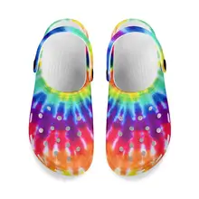 Hot Sale Brand Designer Clogs Colorful Tie-dye Style Design Men Sandals Casual Shoes EVA Lightweight And Breathable Sandles