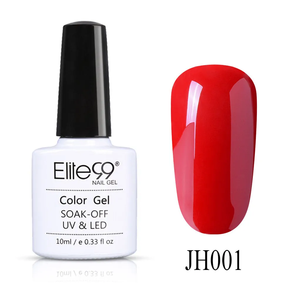 JH001 Elite99 10 мл винно-красный цвет УФ-гель для ногтей Чистый гель-лаки для ногтей гель-праймер длительное впитывание УФ гель для ногтей маникюр - Цвет: JH001