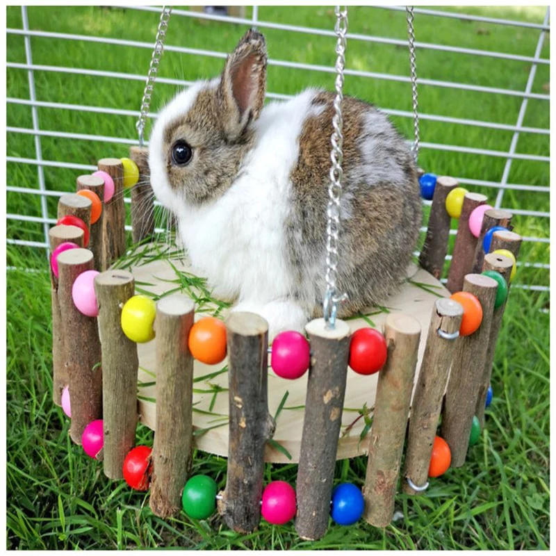 

Wooden Hamster Hammock Hanging Bed House Nest Shed Guinea Pig Chinchilla Room Nest Cage