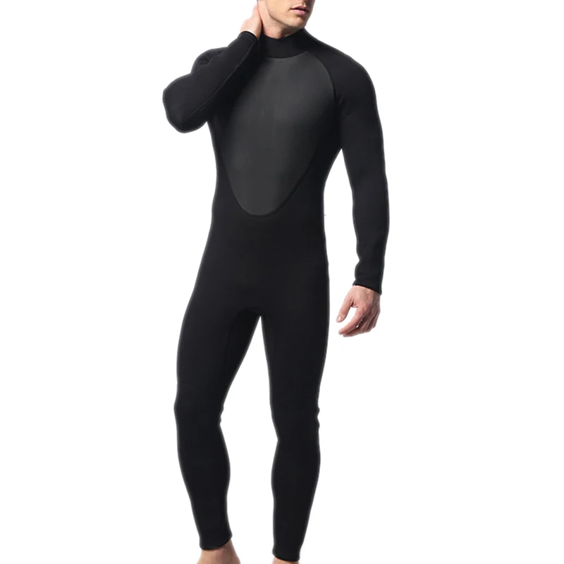 

Men Full Bodysuit Wetsuit 3mm Diving Suit Stretchy Swimming Surfing Snorkeling FEA889