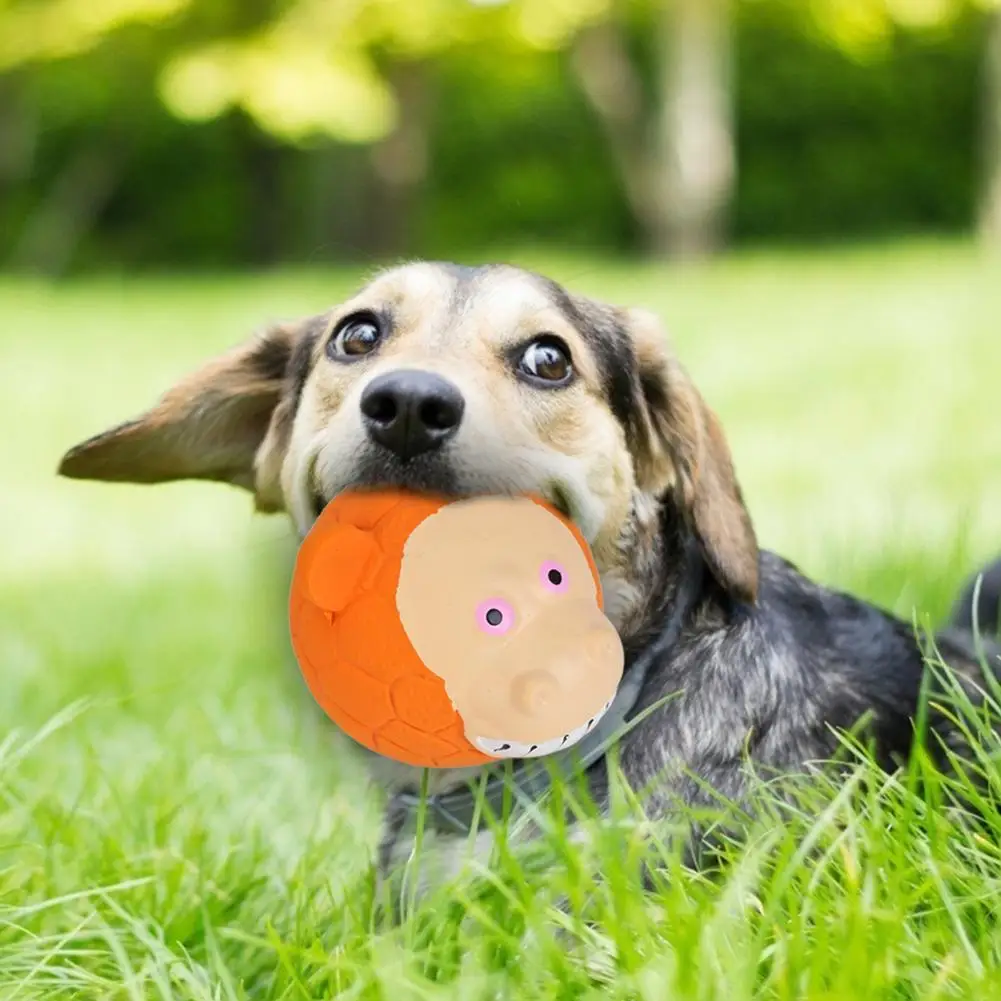 

Funny Ball Shaped Animals Squeak Latex Toy Pet Dog Squeaky Bite Chew Molar Sound Toys Very Interesting and Entertaining