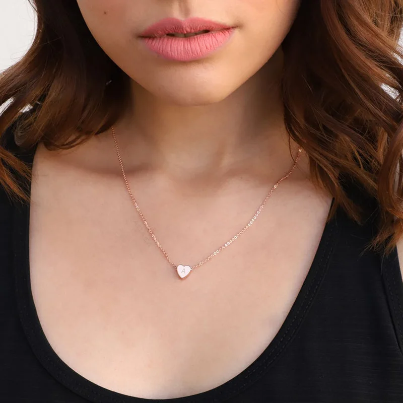 Первоначальный Цепочки и ожерелья Нержавеющая сталь Сердце подарки для детей