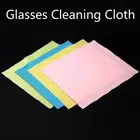 Салфетка для чистящее средство для очков экрана телефона, салфетка для объектива, солнцезащитных очков из микрофибры, салфетка для очистки очков, камеры, компьютера, случайный цвет