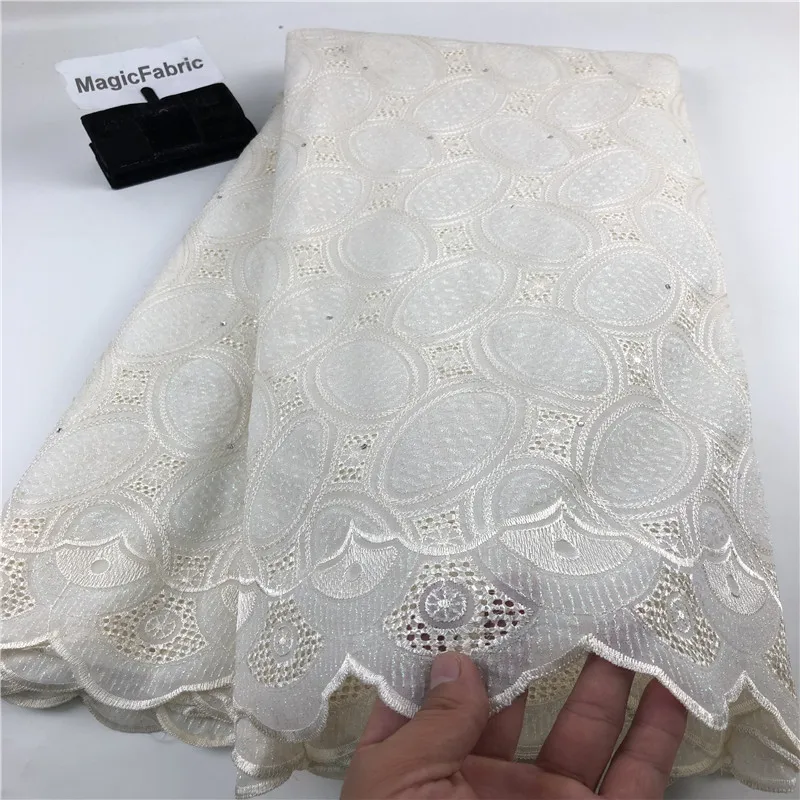 2019 Африканская Хлопковая вуаль кружевная ткань Высококачественная нигерийская
