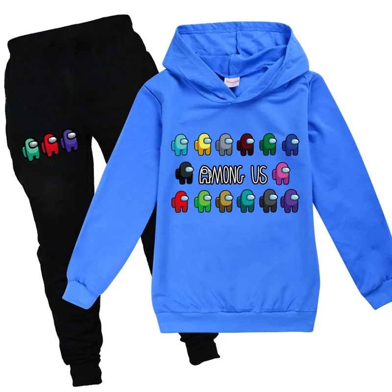 

Kids Among Us Clothes For Boys Girls 2021 Christmas Costume Cotton Long Sleeve Sweatshirt Hoodies Tops Pants Pullover Tracksuit