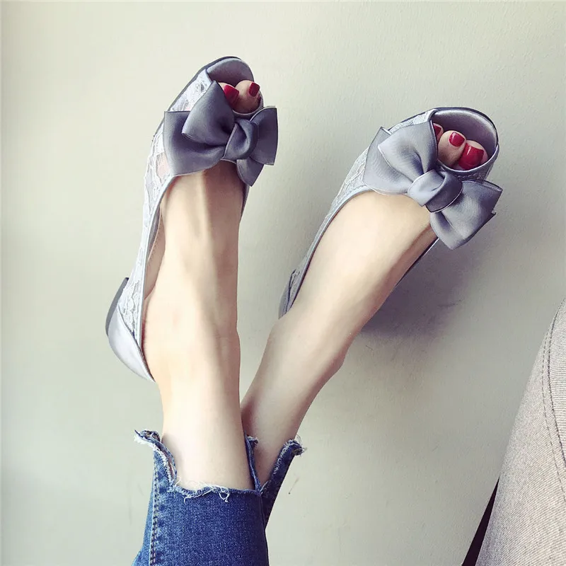 

Flat Single Shoes Female 2019 Spring And Summer New Breathable Fairy Wild Shallow Mouth Mesh Black Office Work Shoes