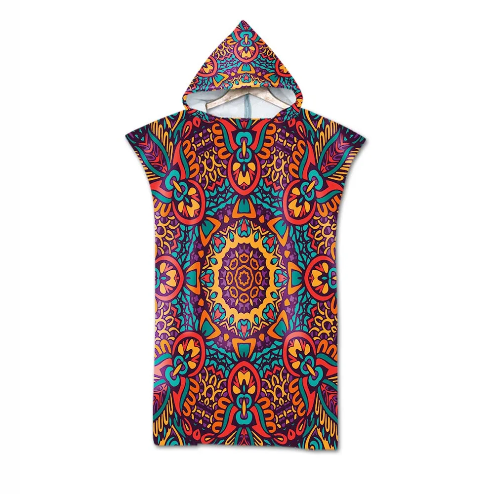 Микрофибра полотенце с капюшоном банное полотенце-накидка для купальный халат