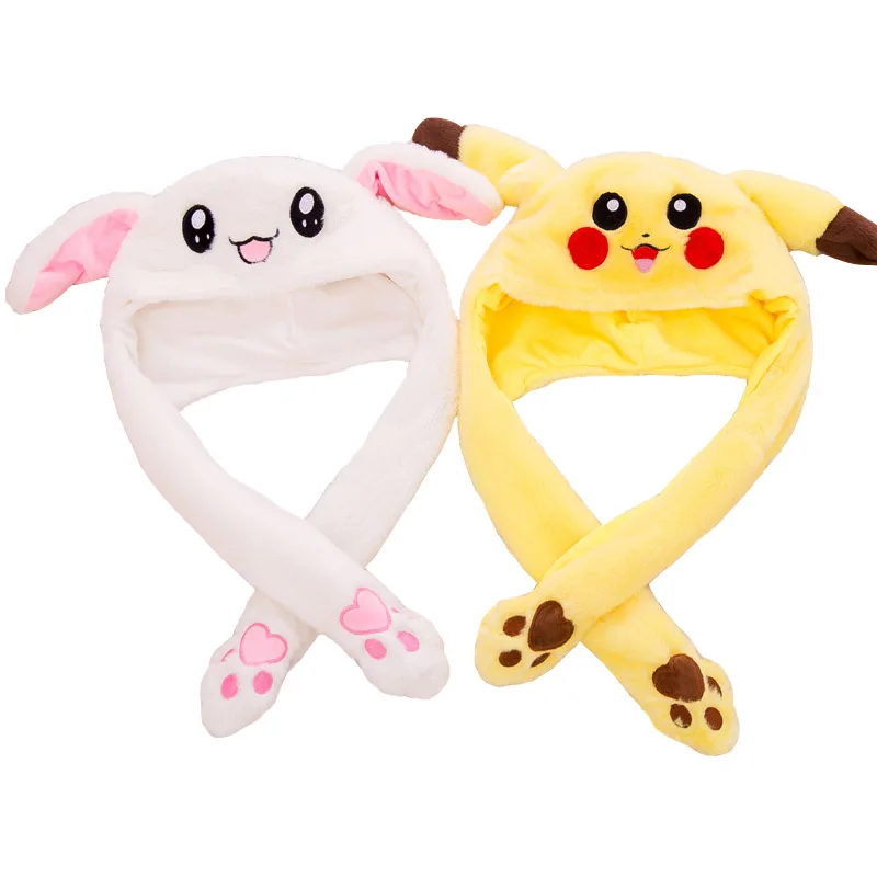 Takara Tomy Покемон Пикачу чучела шапка для куклы Единорог кролик мозаика с человеком-пауком светильник животные плюшевые игрушки шапка для детей рождественские подарки