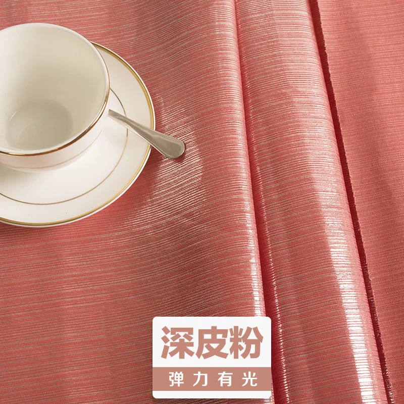 Яркий рисунок проволоки полоса Лазерная красочная ткань для одежды трикотажная