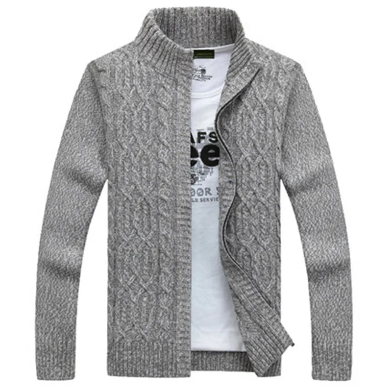 

ICPANS Sweater Men Printed Casual Men cardigan thick Warm cashmere sweater Men 2018 outerwear winter Brand Army Green Blue