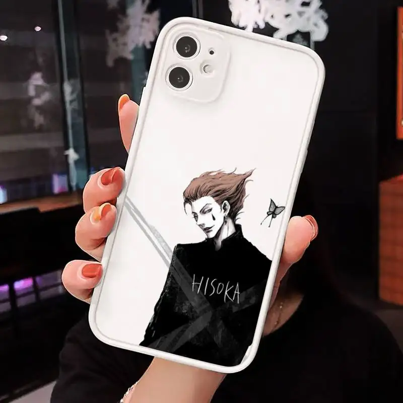 

hunter x hunter( Phone Case Clear matte transparent For white iPhone 7 8 x xs xr 11 12 pro plus max mini Funda