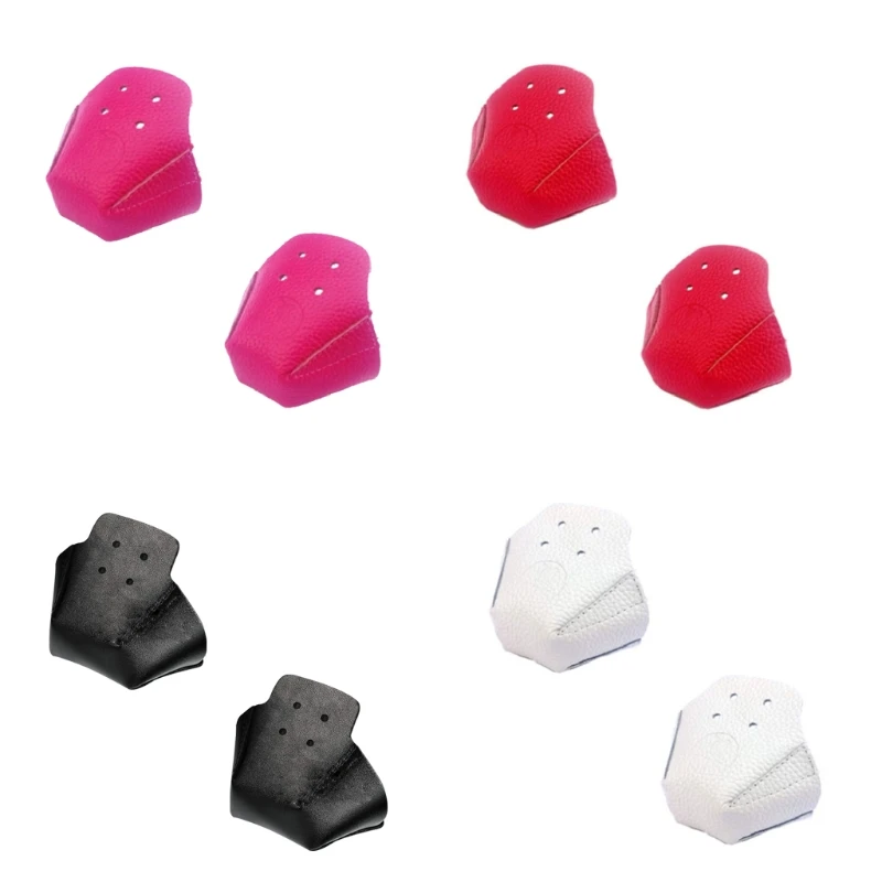 

2 Pcs Artificial Leather Toe Guards Roller Skate Protectors Leather Roller Protector Toe Guard Protectors D5QD