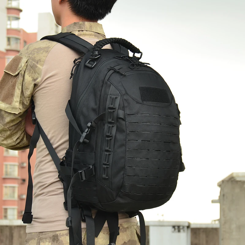 Тактический рюкзак лазерная резка Molle PALS сумка MultiCam 25L Спортивная Сумка военный рюкзак походные уличные сумки EDC Тактические шестерни