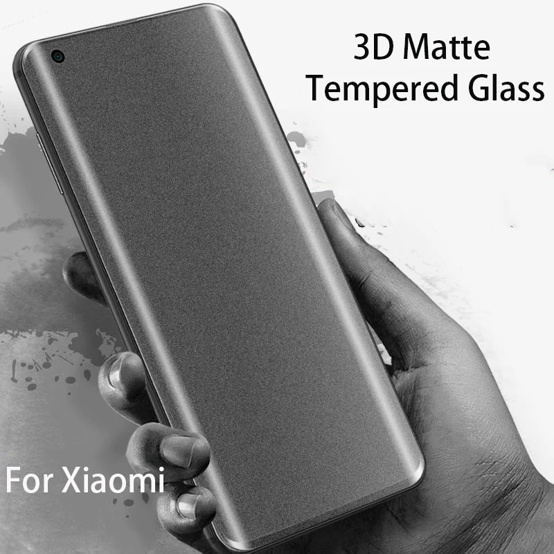 

Изогнутое матовое закаленное стекло 3D для Xiaomi Mi 10 Pro Mi Note 10 Lite CC9 Pro, матовое стекло без отпечатков пальцев, полное покрытие, защита экрана