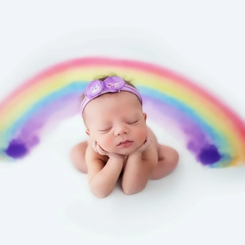 

H3CD 130x130cm Baby Photography Blanket Newborn Basket Filler Swaddle Wrap Background Cloth Newborn Photo Shooting Backdrop
