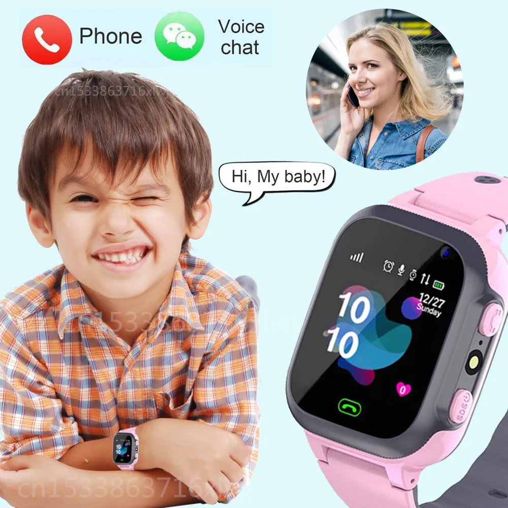 

Children's Smart Watch SOS Phone Watch Smartwatch For Kids With Sim Card Photo Waterproof IP67 Kids Gift For IOS Android vs Q12