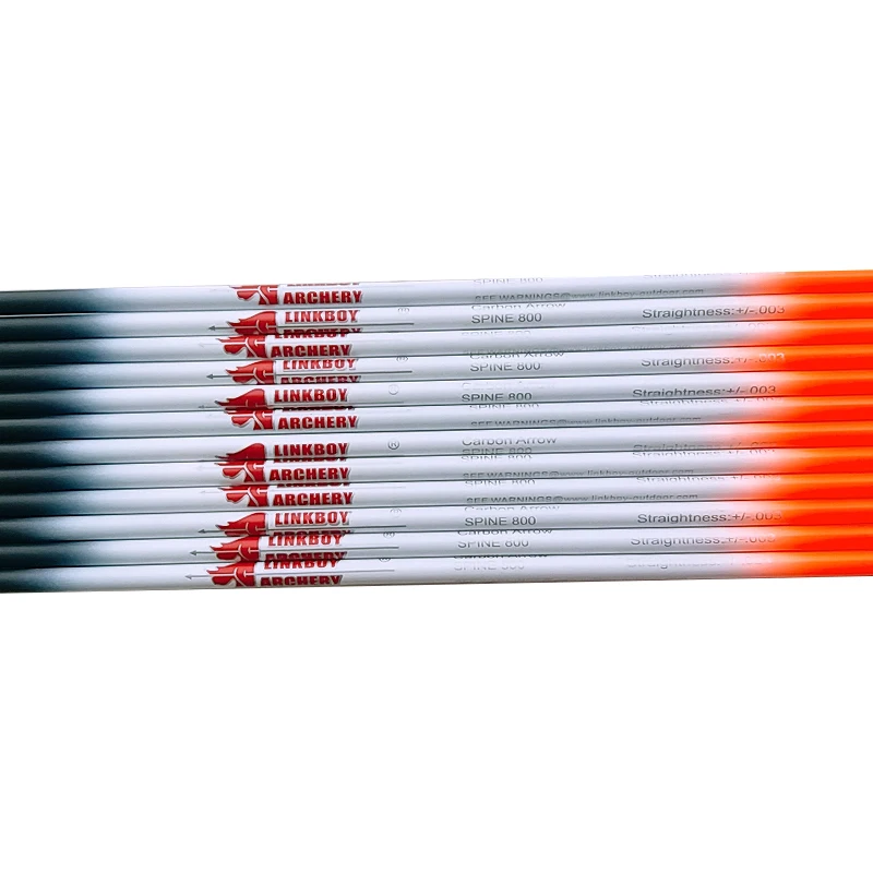 Стрелы из чистого карбона для стрельбы лука 12 шт стрелы ID 4 2 мм стержень 600 700 800 1000