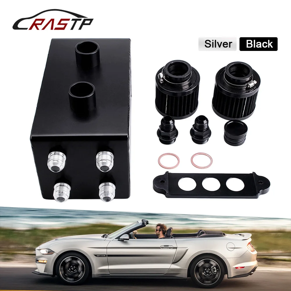 RASTP 3.5L модифицированный алюминиевый 4 портовый масляный бак двигателя/бак с