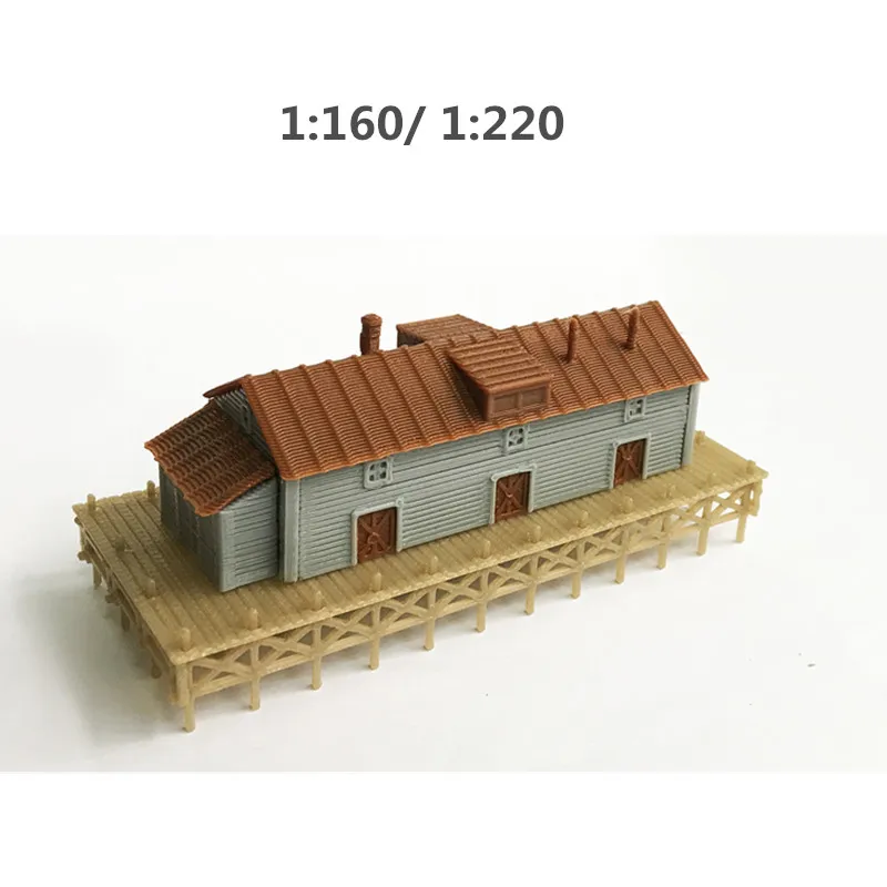Масштаб 1:160/ 1:220 N 3D Печатный склад здание поезд железнодорожная модель сцена