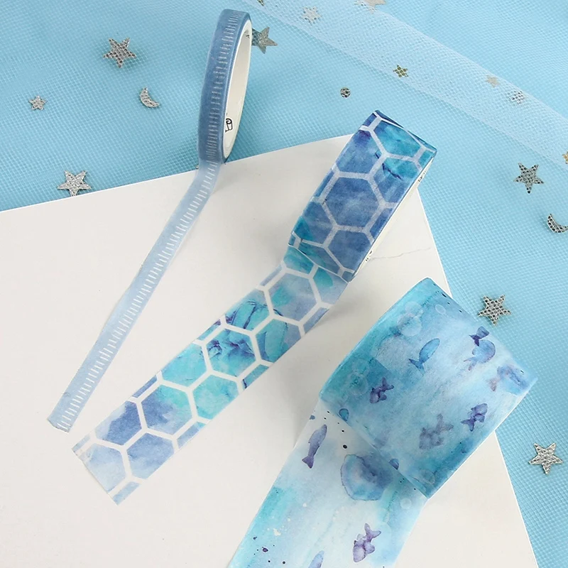 

10Pcs Decorative Kawaii Washi Tape Set Japanese Paper Stickers Japanese Stationery Scrapbooking Supply C & 10Pcs F