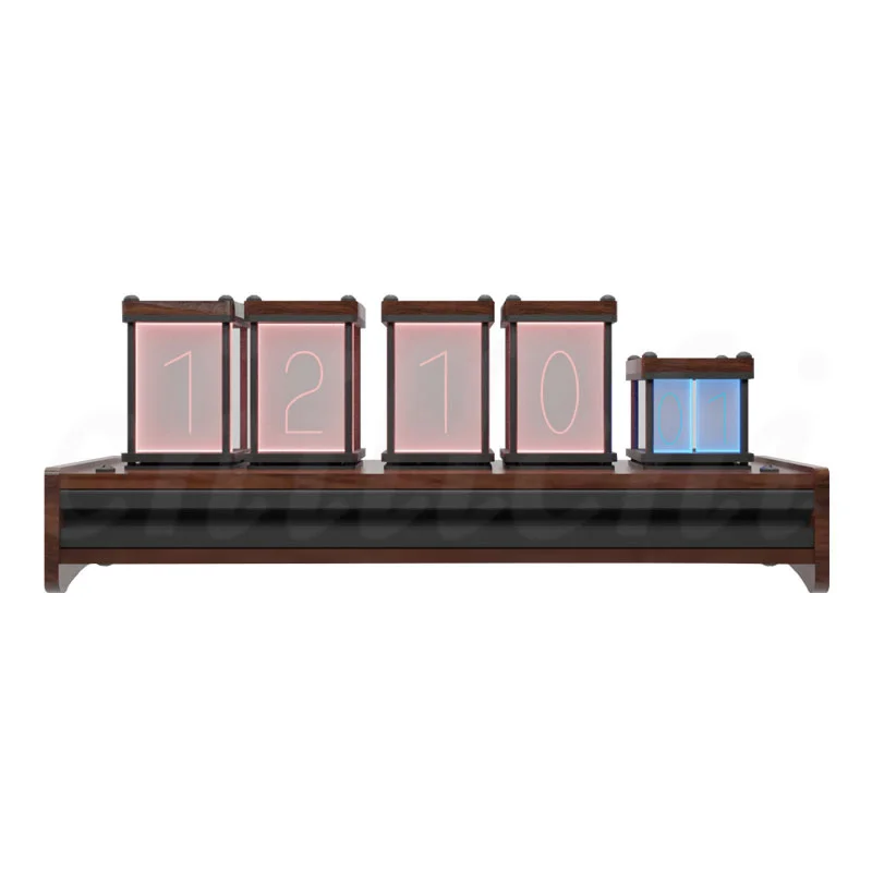 6-битные аналоговые светящиеся трубчатые часы креативные цифровые RGB