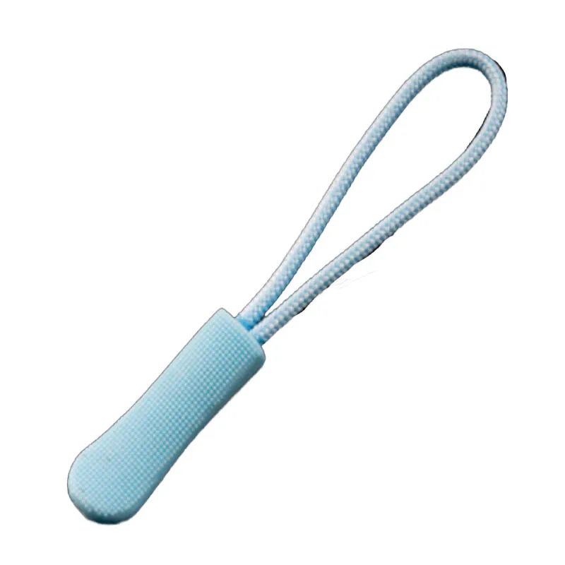 light blue Рюкзак одежда резиновая молния Веревка концы застежка-молния Пряжка для принадлежности для одежды/сумок 5 шт - Цвет: light blue