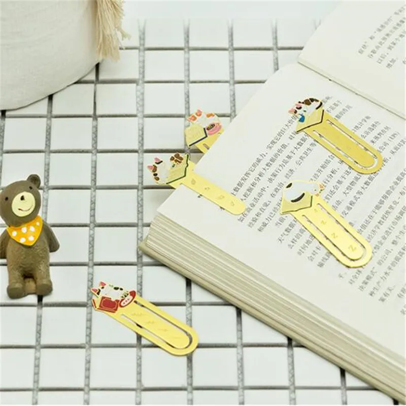 Pottering Cat Закладка Клип креативный надпись металлическая для книг студенческие