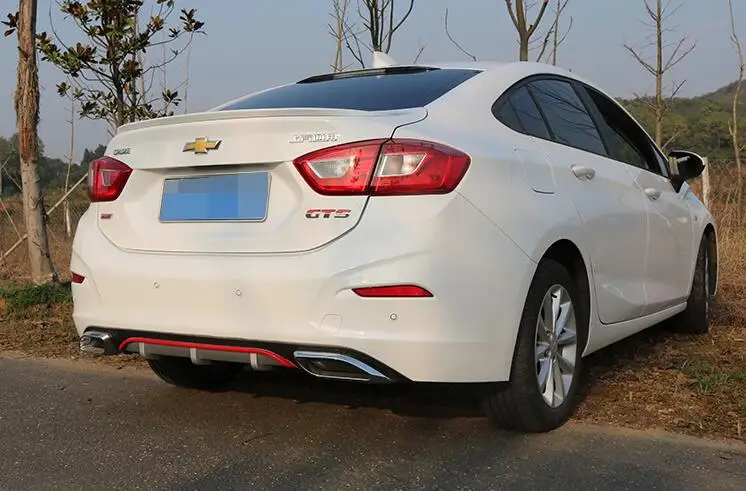 Для Cruze задний спойлер ABS бампер диффузор защитные бамперы для Chevrolet Body kit 2017|rear