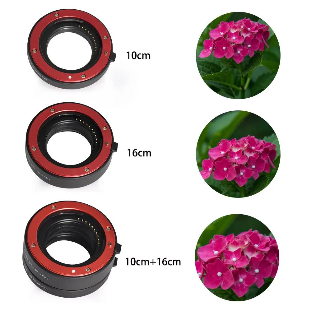

Lens Adapter Metal Auto Focus Macro Extension Tube Ring Set for Fuji Fujifilm X-T20 XT2 X-T10 XT3 XT100 X-H1 X-A5 X-PRO2 X-A1