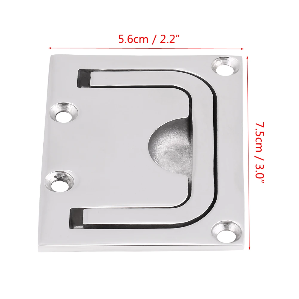 

Boat Flush Hatch Locker Cabinet Lift Pull Handle Heavy Duty 316 Marine Grade Stainless Steel For Marine Yacht