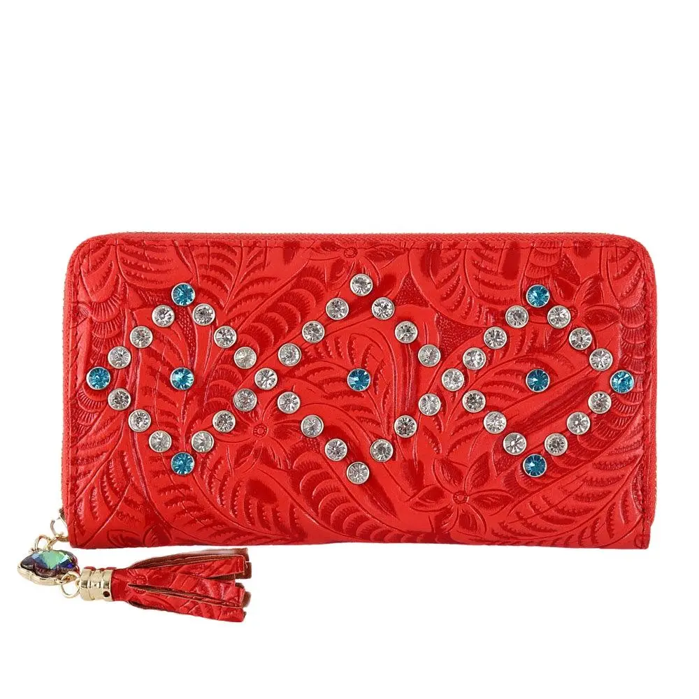 Модные женские кошельки из искусственной кожи с длинной кисточкой женский клатч