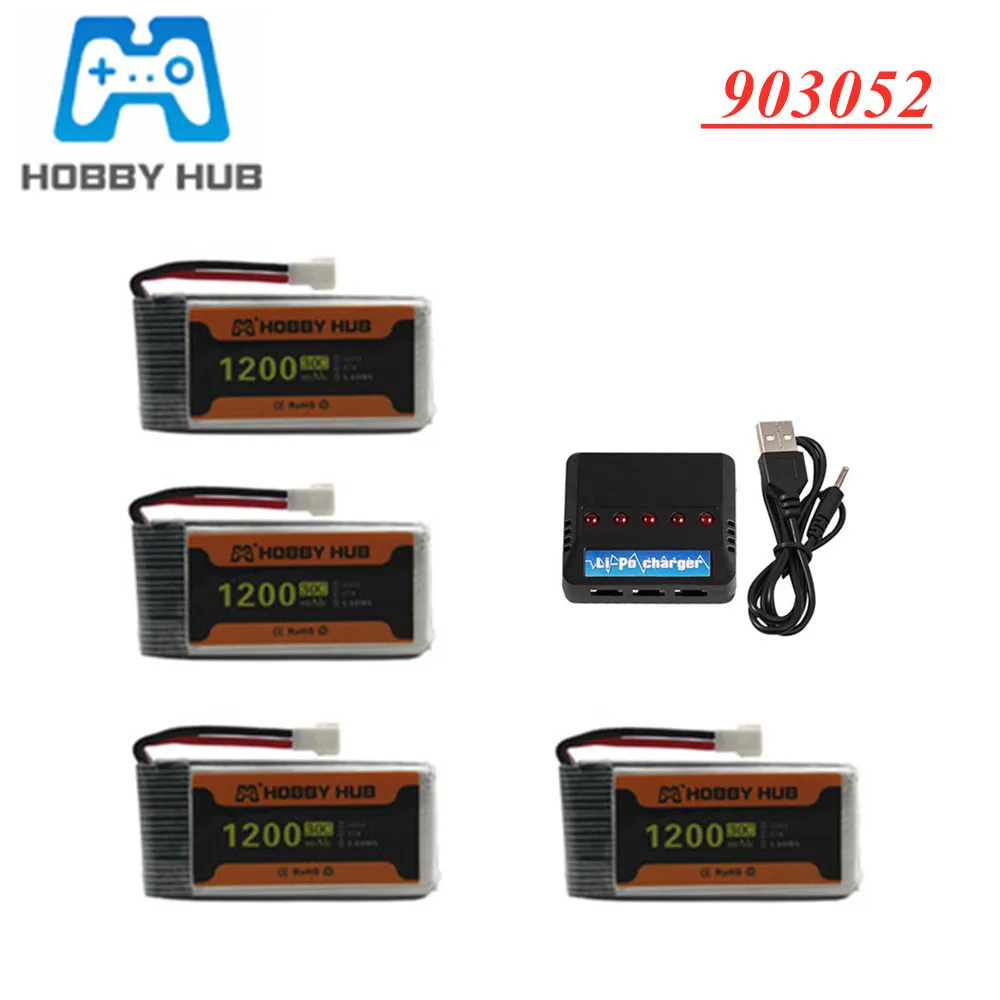 3 7 V 1200mAh 30C Lipo батарея + зарядное устройство для Syma X5 X5C X5SW X5SC X5S X5SC-1 903052 RC Quadcopter SYMA |