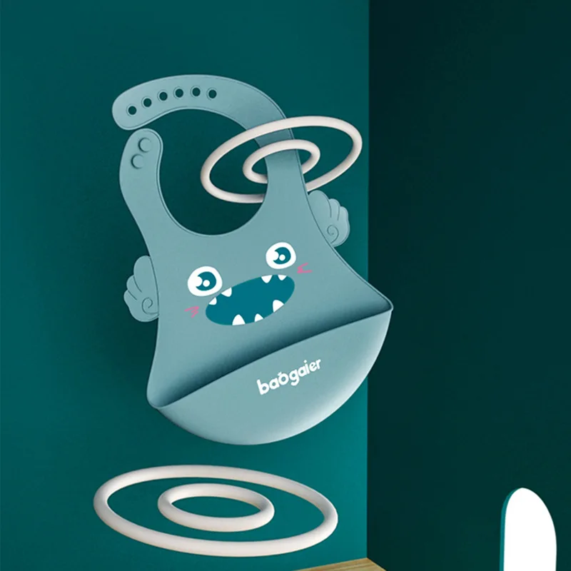 Baby Stuff Waterproof Silicone Bib Feeding Baby Newborn Cartoon Aprons Adjustable Baby Bibs Burp Cloths Bandana Bibs Baby Bibs