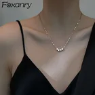 Женское минималистичное украшение Foxanry, новое модное элегантное геометрическое украшение для вечеринки, подарок на день рождения, оптовая продажа, 925