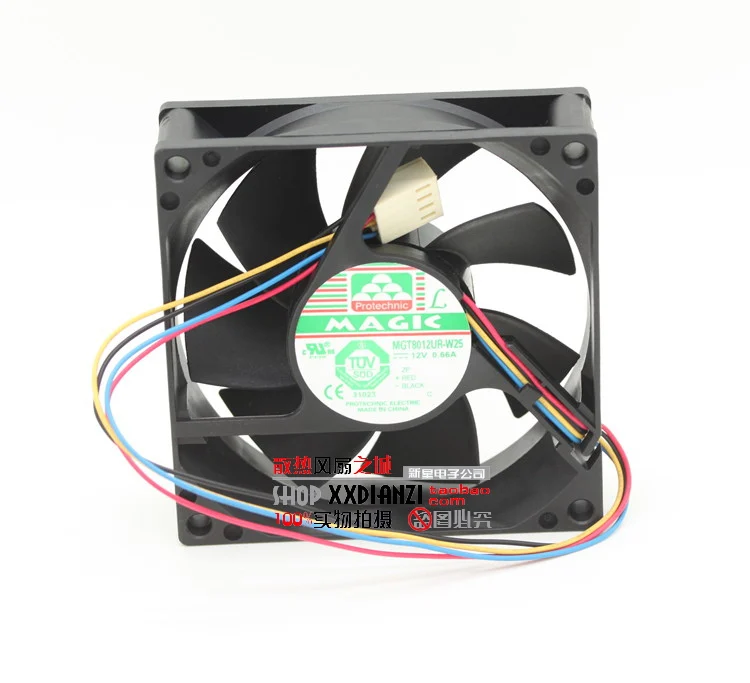 Абсолютно Новый MGT8012UR W25 8025 0.66A 8 см от ветра 12в источник электропитания Chassis
