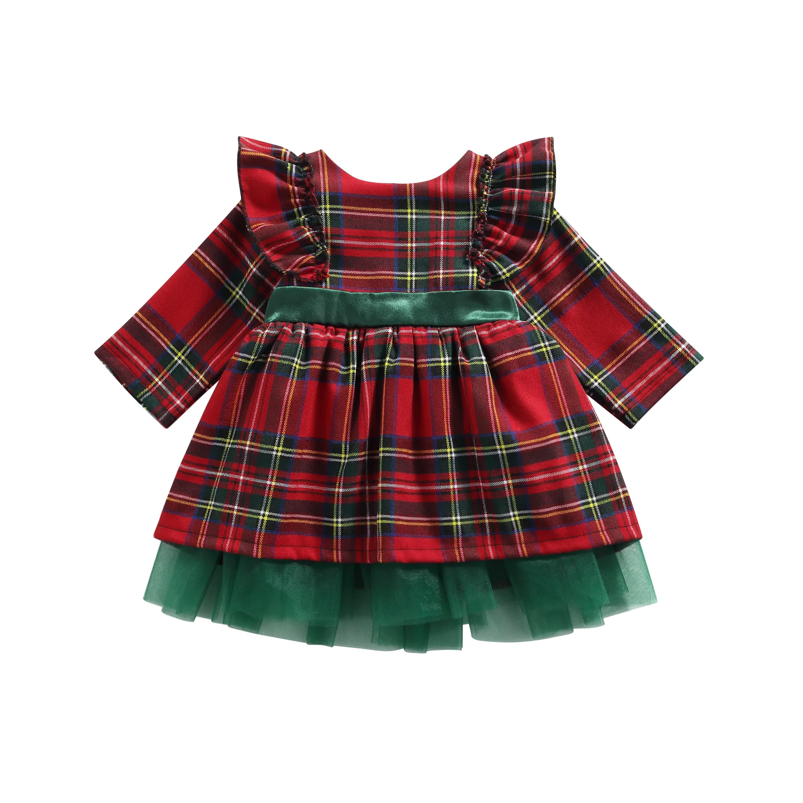 

Рождественское платье Ma & Baby для девочек, детское красное клетчатое платье с бантом для девочек, рождевечерние праздничные костюмы принцесс...