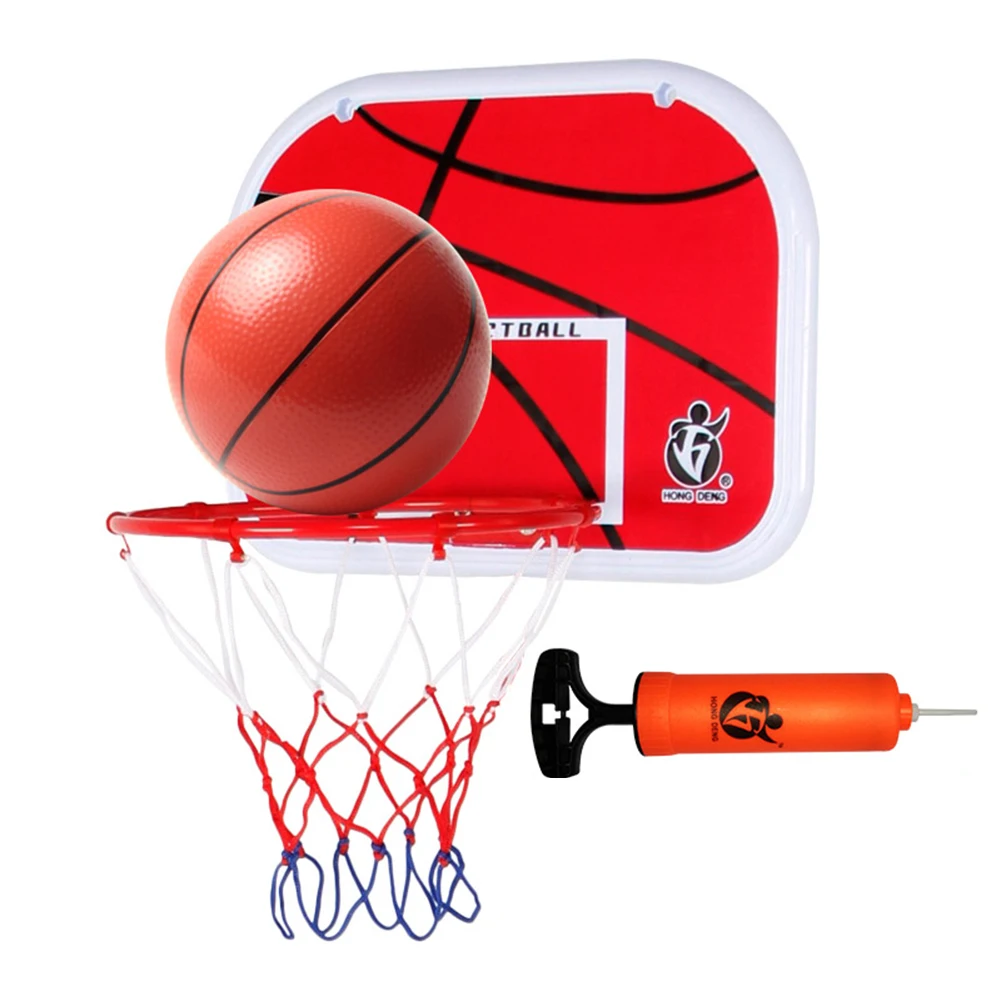 Мини Детская настенная баскетбольная доска обруч сетчатый мяч насос спортивная