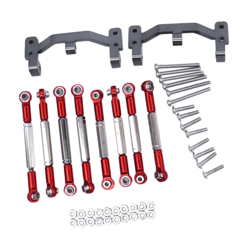 

for WPL B1 B-1 B14 B-14 B24 B-24 C14 1/16 RC Car Spare Parts Upgrade Metal Pull Rod SteeringPull Rod Servo Rod Pull Rod Base,Re