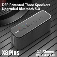 xdobo x8 ii 60wx8 plus 80w wireless audio outdoor loudly bluetooth portable speaker power bank for party music heavy deep bass