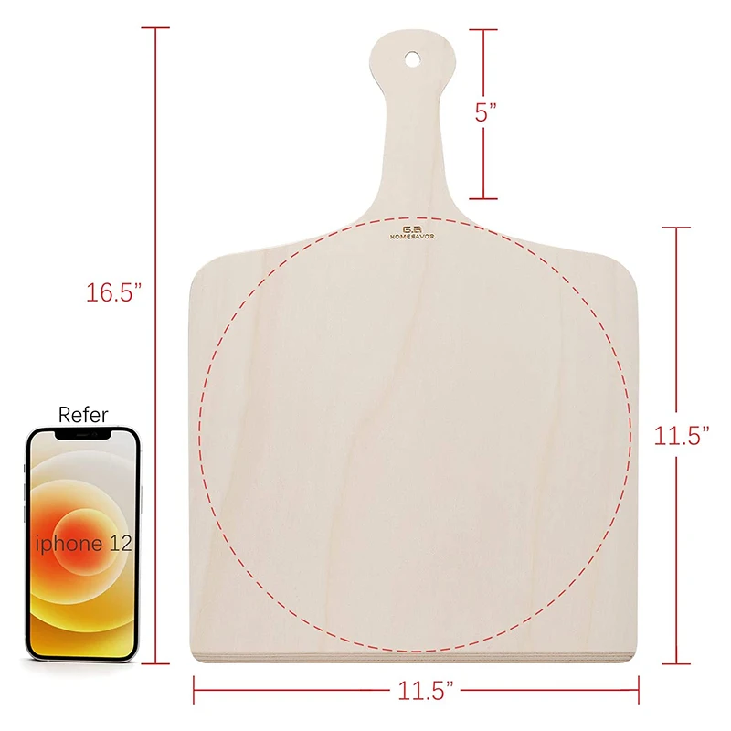 Wooden Pizza Peel 3 Pcs Board Paddle Bread Fruit Cutting Kitchen Shovel Spatula Tool | Дом и сад