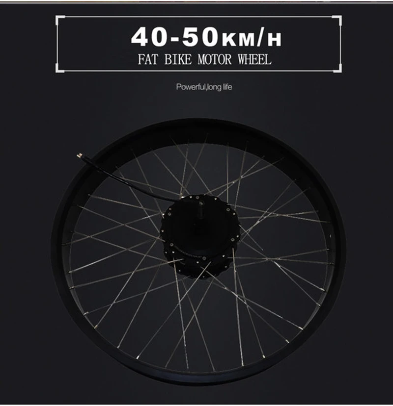 Electric Bike Motor Wheel 48V 1000W Fat Tire Rear E-Bike Brushless Gear Hub Bicycle Accessories For Free Shipping | Спорт и