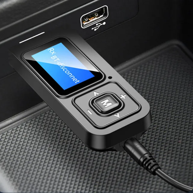 Беспроводной Bluetooth адаптер 5 0 с приемником передатчиком и ЖК