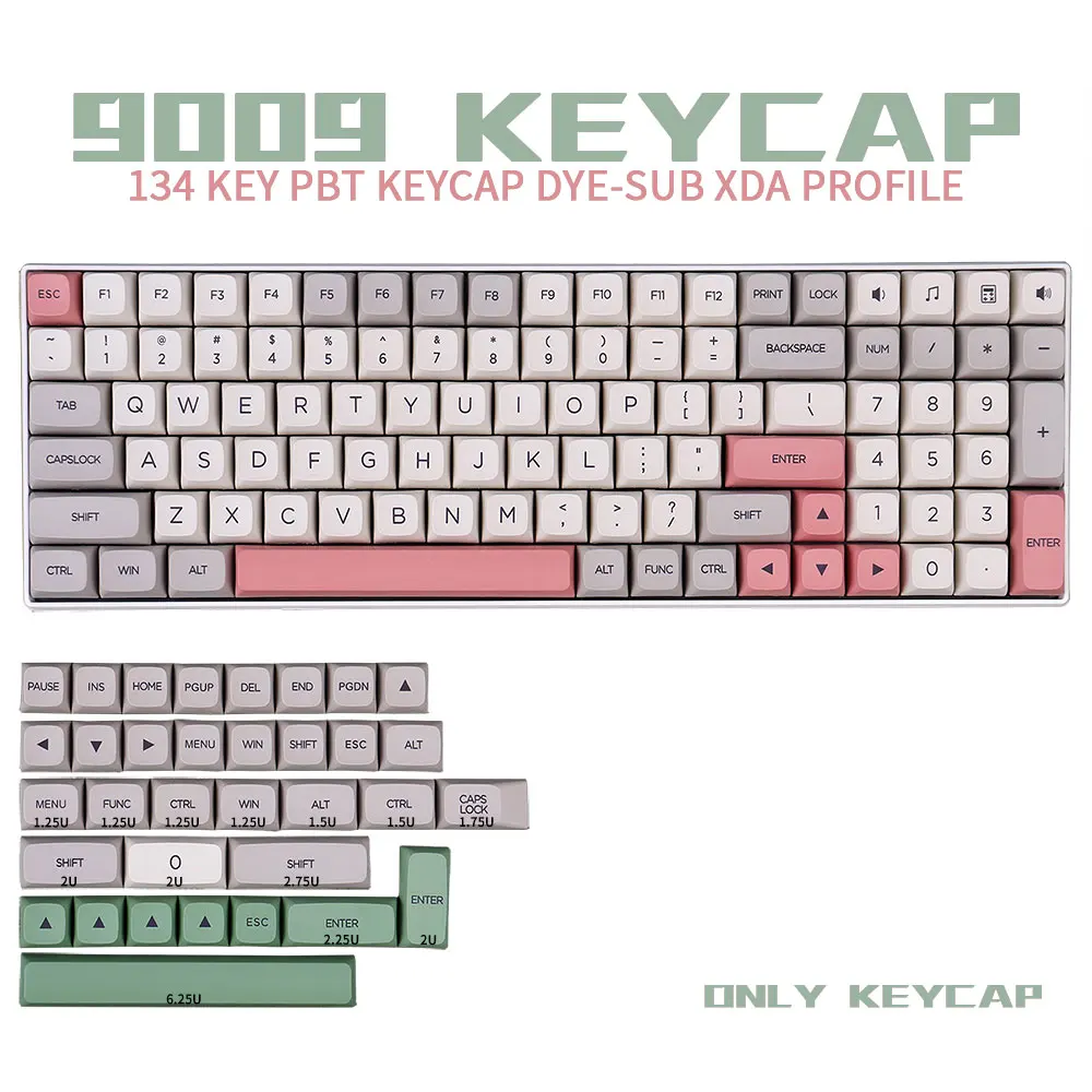 

134 клавиш PBT Keycap XDA Profile DYE-SUB GMK 9009 персонализированные колпачки для механической клавиатуры Cherry MX Switch