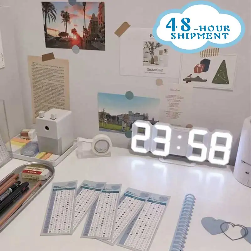 

Snooze Table Clocks Calendar Thermometer Electronic Clock Digital Clocks Nordic Digital Alarm Clocks Wall Clocks Hanging Watch